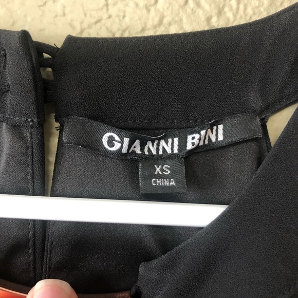 Gianni Bini Black Halter Swing Dress - Picture 3 of 10